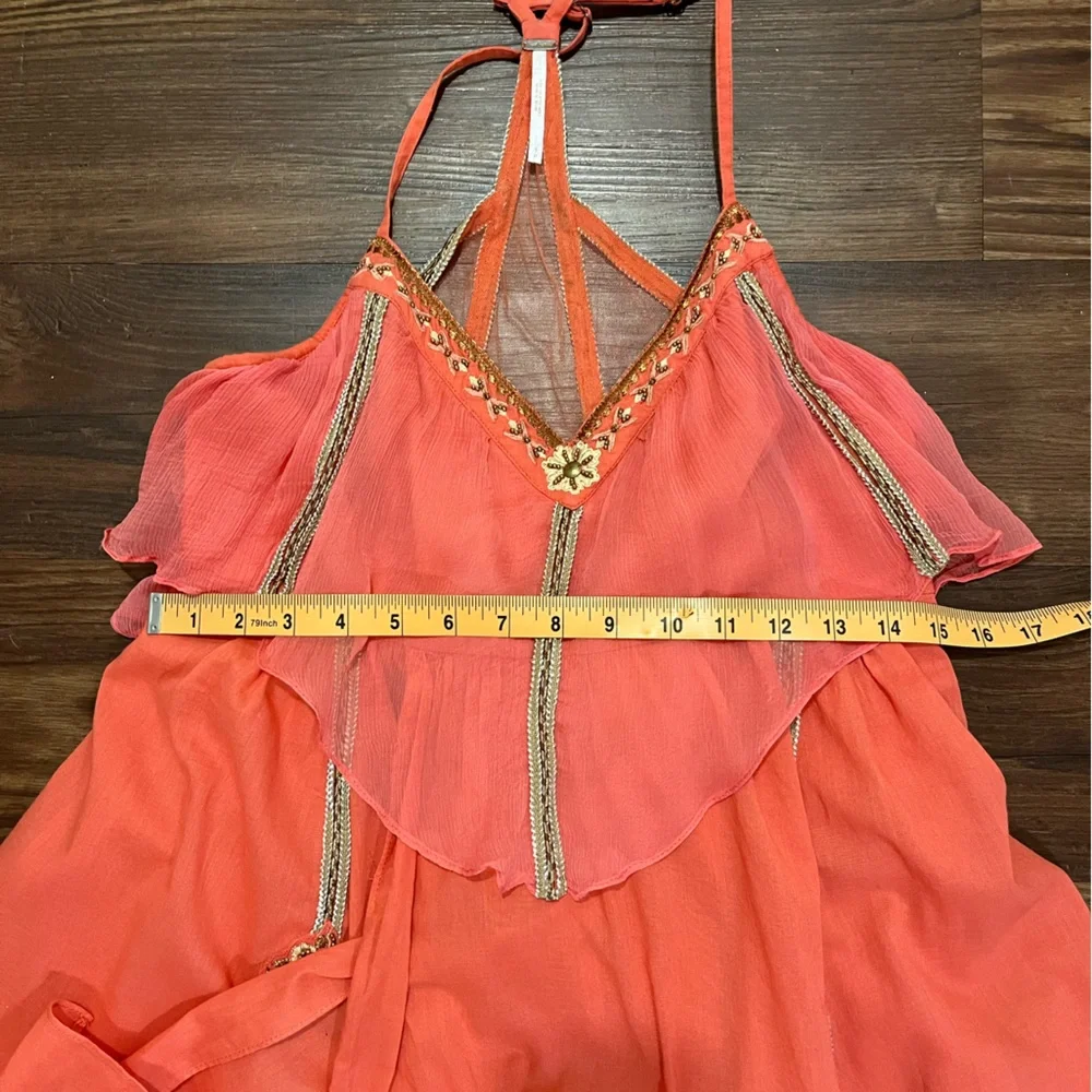 Free People One Enchanted Evening Open Back Beaded Dress S/P - Picture 12 of 13